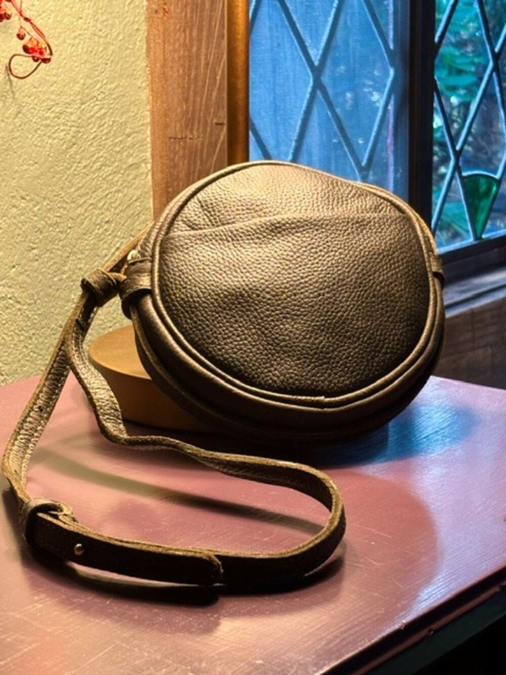 Parker Clay Kyah Circle Bag ~ Olive Green NEW W/TAGS - Picture 2 of 5
